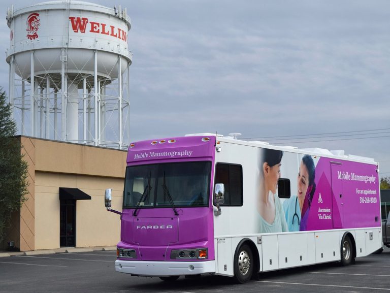 Ascension Via Christi’s new mobile mammography vehicle “Hope” is now making regular trips to Wellington. Photo by Ursula Gof